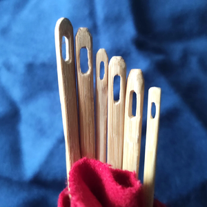 Aguja de coser huesos duradera para artesanos y fabricantes de artesanías naturales - Product Image 6