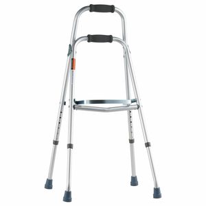 Deambulatore Pieghevole in Alluminio a Braccio Singolo Regolabile in Altezza per Anziani, Durevole e Leggero - Product Image 1