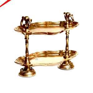 Support à gâteau élégant en métal plaqué or, design moderne et luxueux en forme d'arbre, pour la décoration de mariage - Product Image 4