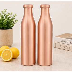 Botella de Agua de Cobre Puro de Calidad de Exportación para Beneficios Ayurvédicos para la Salud, a Prueba de Fugas, sin Costuras, para Yoga, Gimnasio y Oficina - Product Image 6