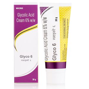 Glyco 6 <b>Glycolic</b> <b>Acid</b> <b>Cream</b> | For Dry Skin, Acne & Hyperpigmentation | 1.06oz(30gm) - Product Image 1