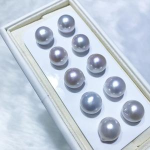 Perlas de Agua Dulce Edison Blancas Grandes Naturales de 13-16 mm, Extra Grandes, Casi Perfectamente Redondas con Luz Intensa y Ligeras Imperfecciones - Perlas Sueltas - Product Image 3
