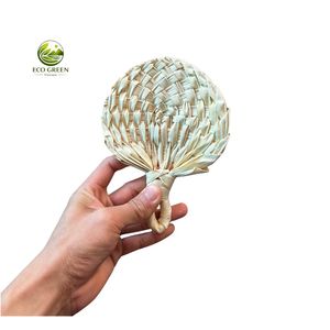 พัดไม้ไผ่เพ้นท์ลายทำมือ 100% ของตกแต่งบ้าน ของชำร่วยงานแต่งงาน - Product Image 3