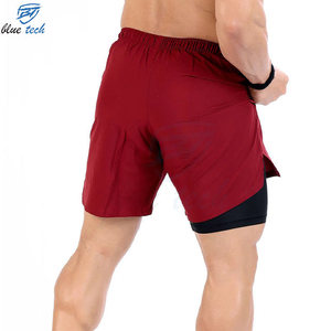 Men Workout <b>Shorts</b> Polyester Spandex Gym Training <b>Shorts</b> Breathable Running Fitness <b>Shorts</b> With Drawstring And Side Pockets - Product Image 6