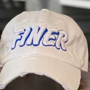 Zeta Phi Beta Finer White Hat Blue Embroidered Sorority <b>Baseball</b> <b>Cap</b> Distressed Adjustable Strap Casual Stylish Women <b>Cap</b> - Product Image 3