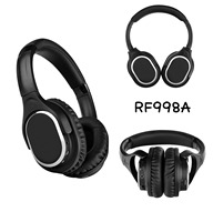Casque de Conférence Sans Fil UHF RF998A Silencieux, Plug & Play, Circum-auriculaire pour Églises, Traduction, Visites Guidées