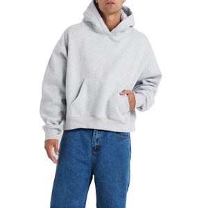 Jersey de gran tamaño 100% de algodón con capucha sudaderas con capucha sudadera para Hombre Sudaderas con capucha pesadas de gran tamaño Boxy sudaderas con capucha personalizadas para hombres - Product Image 4