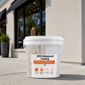 Weather Resistant Uniform <b>Waterproof</b> Eco Friendly Finish Coating Low VOC For EIFS Dryvit 1K Exterior Insulation Wall Decorative - Product Image 1