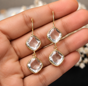 Pendientes Colgantes con Bisel de Latón Chapado en Oro Antiguo, Perlas de Imitación, Estilo Bohemio Clásico para Mujer, Directo de Fábrica - Product Image 3