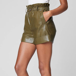 Jupe en cuir véritable pour femme PIHA SPORTS, taille mi-haute, coupe régulière, décontractée, fermeture à cordon, grande taille, séchage rapide, imperméable - Product Image 3
