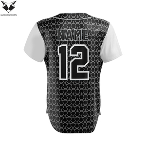 Uniforme de baseball personnalisé, style boutonné, couleur noire, doublure faite à la main, prix compétitif, léger, pour adultes, votre propre design - Product Image 3