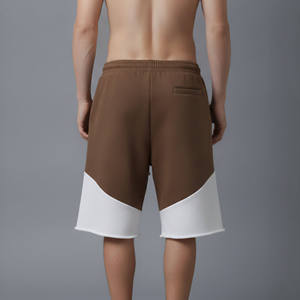 Shorts de sport pour hommes en toile solide, écologiques, de haute qualité, avec logo personnalisé, grande taille, pour la course et la gym, prix de gros - Product Image 2