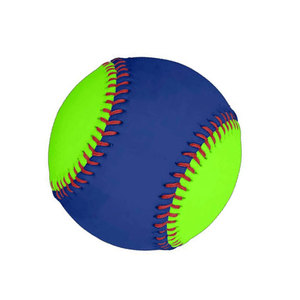 Luminous <b>Baseball</b> Training <b>Ball</b> Blue and Green with Red Stitching Solid Pattern for Outdoor Use - Product Image 2