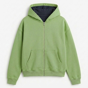 Service OEM, Taille OEM, Fabricant sous Marque Privée, Vente en Gros, Sweats à Capuche Zippés pour Hommes, Qualité Premium, Sweat-shirt en Polaire Entièrement Zippé, Logo Personnalisé - Product Image 1