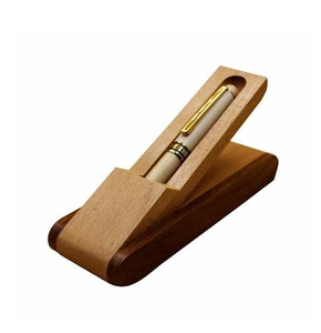 Wood Pen Case And Stand Eco Friendly Safety Gift Craft Office School Supplies Handicraft Wood Pen Holder - Product Image 2
