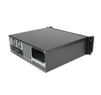 Châssis de serveur compact 3U pour montage en rack, court, avec plateau ATX à échange à chaud et porte de sécurité, avec ventilateur, produit en stock