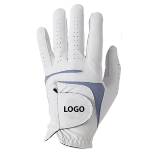 Gants de golf unisexes en cuir véritable pour gaucher, à doigts complets, respirants, pour l'extérieur, avec fermeture auto-agrippante, en peau de mouton pure, accessoires de golf - Product Image 5