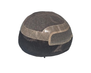 Los Angeles Human Hair <b>Toupee</b> Wig for Men with Indian Remy and Non-Remy Hair Patches - Product Image 2