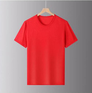 T-shirt à manches courtes col rond, 150g, été, séchage rapide, absorbant la transpiration, respirant, avec broderie et impression personnalisées du logo OEM. - Product Image 2