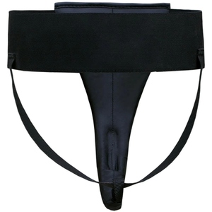 Protector Inguinal de Cuero Azul Resistente para MMA y Boxeo, Cinturilla Elástica Cómoda, Protección Integrada, Personalizado RL-GG-95 - Product Image 3