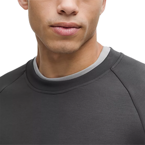 Sweat-shirt pour homme, prix de gros, service OEM écologique, couleur unie, manches longues, pull décontracté, tricot en coton, taille oversize - Product Image 4