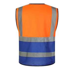 Chaleco de Seguridad de Alta Visibilidad al por Mayor, Reflectante, Ropa de Trabajo de Alta Visibilidad, Logotipo Personalizado, Resistente a Ácidos, Malla de Poliéster, Construcción, Seguridad Laboral - Product Image 4
