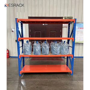 Scaffalature Industriali Robuste a Lunga Campata, 5 Ripiani, <span class=keywords><strong>Scaffali</strong></span> in Acciaio Selettivi per <span class=keywords><strong>Magazzino</strong></span> e Stoccaggio Pallet - Product Image 5