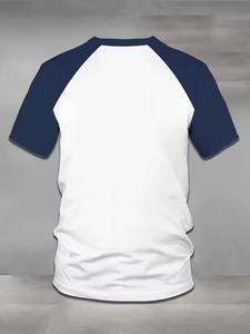 T-shirt personnalisé pour homme en jersey 100% coton, col rond, manches courtes, coupe ample, séchage rapide, 220g, design vierge, impression sérigraphique - Product Image 6