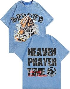 Men’s Urban Fashion <b>Acid</b> Wash Oversized Tee 100% Organic Cotton <b>Drop</b>-Shoulder Relaxed Fit t shirts customize sizes t shirts - Product Image 3