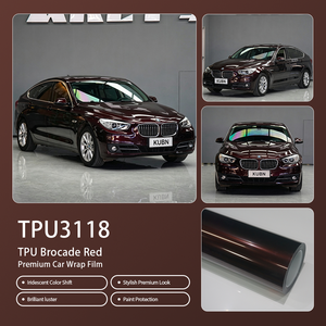 <span class=keywords><strong>Película</strong></span> de Vinilo para Automóviles TPU Líquido Metálico Rojo Cereza, Color PPF Autoregenerable, Instalación en Húmedo, Brillo, Última Tecnología en Películas Automotrices - Product Image 3