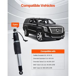 2 Amortiguadores Traseros de Aire Compatibles con Cadillac Escalade, Chevrolet Suburban/Tahoe, GMC Yukon/Yukon XL - Repuesto - Product Image 2