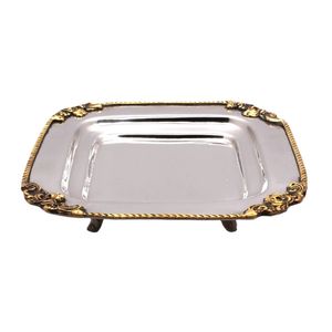 Plateau en métal décoratif, plateau de service, centre de table pour mariage, hôtel, maison, restaurant, vaisselle, vente en gros, approvisionnement en vrac - Product Image 5