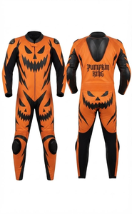 Traje de Carreras MotoCP Premium de Cuero de Vaca/Canguro Ramaha con Protección CE Aprobada - Product Image 1