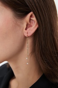 Pendientes de Oro Sólido de 14K con Diamante Cultivado en Laboratorio, Certificado IGI, Minimalistas, Únicos y Brillantes para Mujer, Regalo de Aniversario de Bodas - Product Image 3