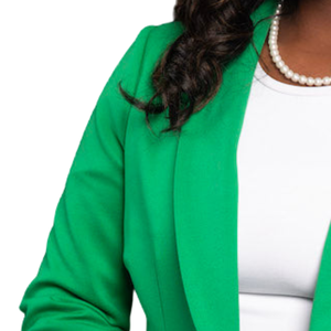   Conjunto de Traje Verde Elegante para Mujer, Dos Piezas, Blazer y Pantalones, Atuendo Formal para Negocios y Fiestas, Moda Premium - Product Image 2