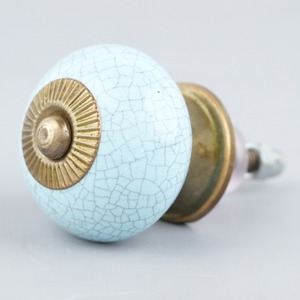 Ba <b>Ceramic</b> Metal Cabinet <b>Knobs</b> Crackle Finish Traditional Kitchen Bedroom <b>Drawer</b> Handles Durable Eco-Friendly Furniture Hardware - Product Image 2