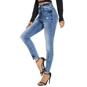 Jeans pour femmes à la mode, coupe slim, confortables, décontractés, prix raisonnable, service OEM - Product Image 4