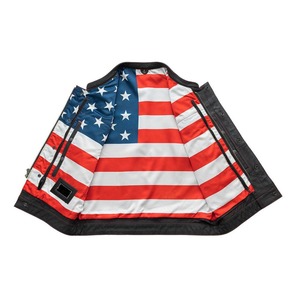 Chaleco de cuero negro acolchado para hombre, estilo motero, con cordones laterales, para motociclismo, proveedor OEM personalizado al por mayor, Alibaba - Product Image 3