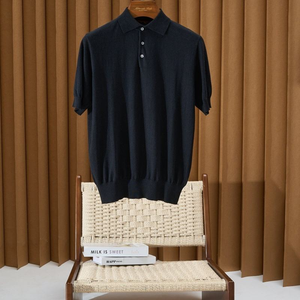 Polo personnalisé pour homme en fibre de lyocell respirante, manches courtes, coupe ajustée, pour le golf, le tennis et les sports, fabricant OEM ODM, vente en gros - Product Image 2