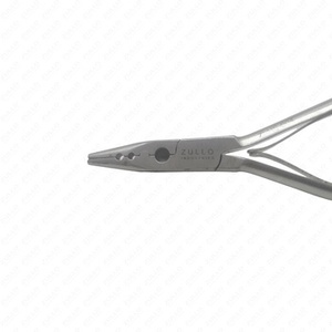 Pince à extensions de cheveux professionnelle en acier inoxydable, outil multifonctionnel de salon avec poignée en cuir PU, logo personnalisé OEM - Product Image 5