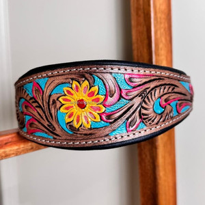 Nouveau fabricant 2024 collier de chien en cuir personnalisé usiné à la main laisse colliers de chien en cuir véritable robuste et ensemble de laisse de circulation - Product Image 4