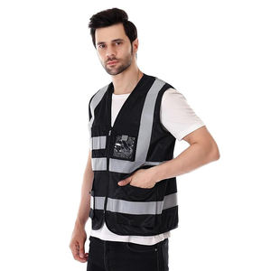 Gilet de sécurité ANSI Classe 3 Type R, jaune haute visibilité, en polyester maillé, fermeture à pression, robuste, poche intégrée, réfléchissant - Product Image 4