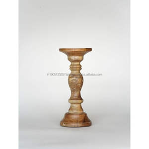 Bougeoir en bois d'acacia massif, manguier, meilleure qualité, lanternes décoratives de Noël, bocaux, bougeoirs pour dessus de table - Product Image 3