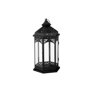 Wholesale Luxury Gold Metal <b>Lantern</b> <b>Set</b> Vintage Moroccan Candle Holder Decorative Iron <b>Lantern</b> With Glass Panels For Wedding - Product Image 3