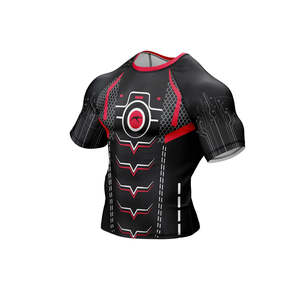 Vente en gros 2026 – T-shirts de sport respirants surdimensionnés pour hommes, en polyester/nylon, avec logo personnalisé, pour la course et le fitness - Product Image 5