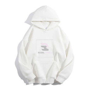 High Quality Colorful 100% Cotton Hoodies Custom Logo Plain Thick Heavyweight Oversized Hoodies Pullover Blank Hoodies - Product Image 2