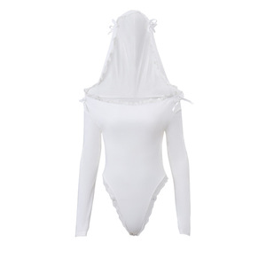 Body de Yoga Personalizado para Mujer, Manga Larga, Cuello Cuadrado, Secado Rápido, Nailon y Spandex, Fitness, Ejercicio, Una Pieza, Moldeador - Product Image 4