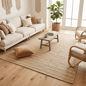 Wholesale Boho Style Cotton Rug Weave Textured Woven Floor <b>Mat</b> for Living Room & Bedroom Home Decor for Travel & Picnic - Product Image 6