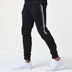 Ensemble de survêtement décontracté pour homme en coton gris uni coupe-vent à capuche et manches longues avec poches latérales pour l'automne - Product Image 5