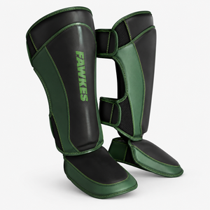 Rodilleras Fawkes Blancas y Azul Marino de PU Ajustables para Artes Marciales, Equipo de Protección Transpirable y Ligero con Marco Metálico para Adultos - Product Image 5